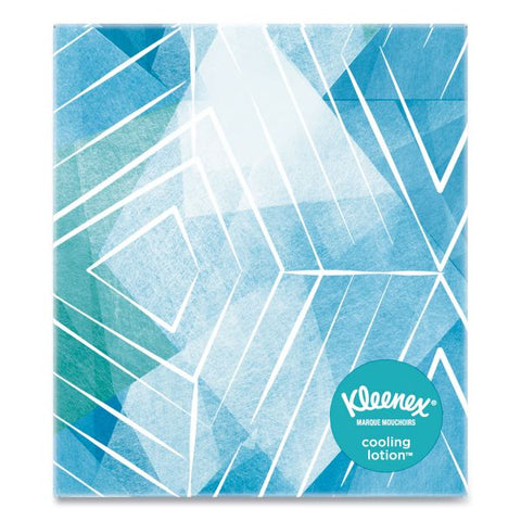 Kleenex Cooling Lotion Facial Tissue, 2-Ply, White, 45 Sheets/Box, 27 Boxes/Carton 3 Ply - 8.20" x 8.40" - White - Unscented, Absorbent - For Home, Office, School - 45 Per Box - 1 Each