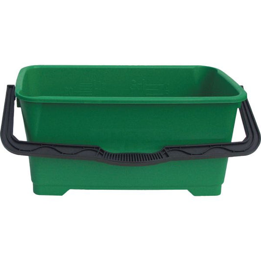 Unger Heavy-duty 6-gallon Pro Bucket 24 quart - Heavy Duty, Ergonomic Design - Green - 5 / Carton