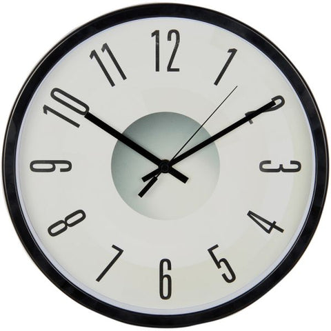 Victory Light Heavy-duty Silent Wall Clock Black/Plastic Case, Gray