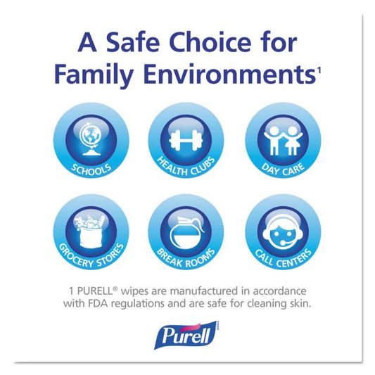 PURELL Hand Sanitizer Wipes Wall Mount Dispenser, 1,200/1,500 Wipe Capacity, 13.3 x 11 x 10.88, White