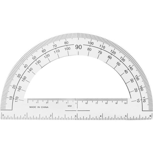 Sparco Professional Protractor Plastic - Clear - 1 Each