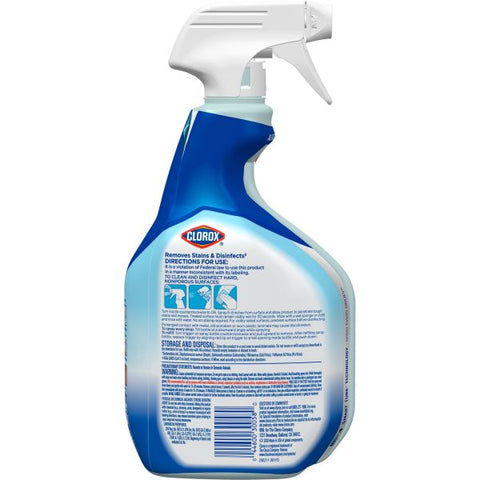 Clorox Clean-Up All Purpose Cleaner with Bleach Spray - 32 fl oz (1 quart) - Rain Clean Scent - 9 / Carton - Multi