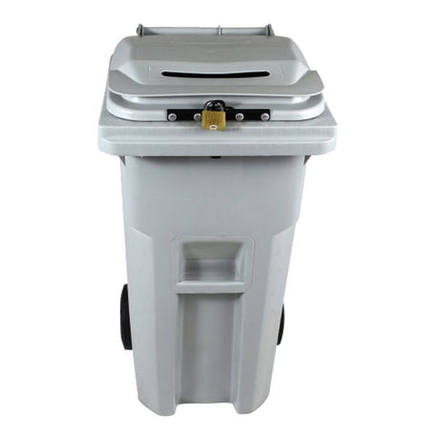 HSM 32 Gallon Shredder Bin Light Gray