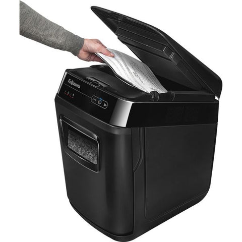 Fellowes AutoMax 200M Auto Feed Micro-Cut Shredder, 200 Auto/10 Manual Sheet Capacity