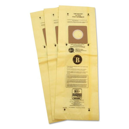 Hoover Commercial Disposable Vacuum Bags, Allergen B, 3/Pack