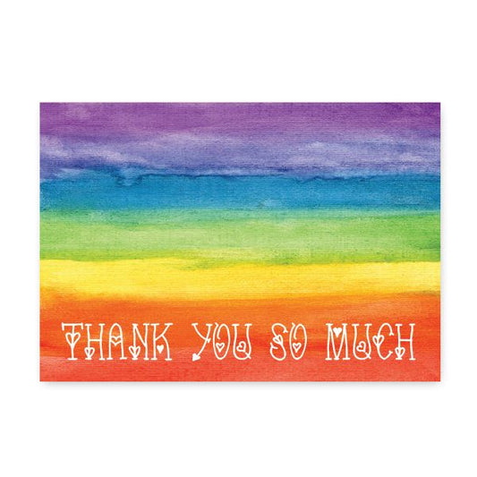 Great Papers! Rainbow Love Thank You Note Card and Envelope, 4.875" x 3.375", 20 count