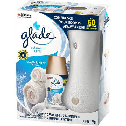 Glade Clean Linen Automatic Spray Kit 1 Pack