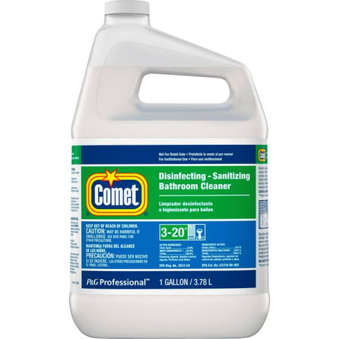 Comet Disinfecting-Sanitizing Bathroom Cleaner, One Gallon Bottle, 3/Carton