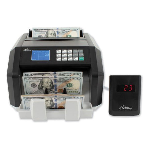 Royal Sovereign Back Load Bill Counter w/ Value Counting/Counterfeit Detection, 1400 Bills/Min