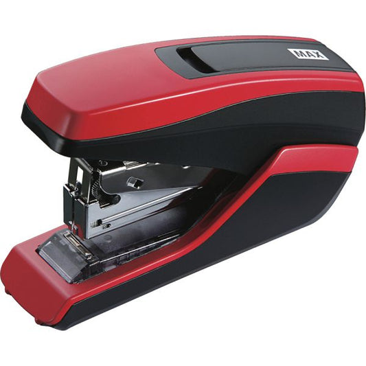 MAX HD-55FL Half-strip Stapler 35 of 80g/m&#178; Paper Sheets Capacity - 100 Staple Capacity - Half Strip - 24/6mm, 26/6mm Staple Size - Red, Black