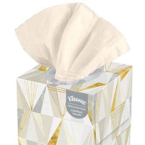 Kleenex Boutique White Facial Tissue, 2-Ply, Pop-Up Box, 95 Sheets/Box, 3 Boxes/Pack