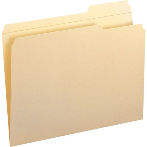 Smead Reinforced Tab Manila File Folders, 1/3-Cut Tabs: Right Position, Letter Size, 0.75" Expansion, 11-pt Manila, 100/Box