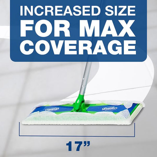 Swiffer Max Dry Cloth Refills 17.9" Width x 10" Depth - Cloth - White