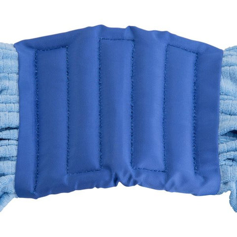 Genuine Joe Microfiber Wet Mop Head Medium Size - Looped Ends - MicroFiber - Blue