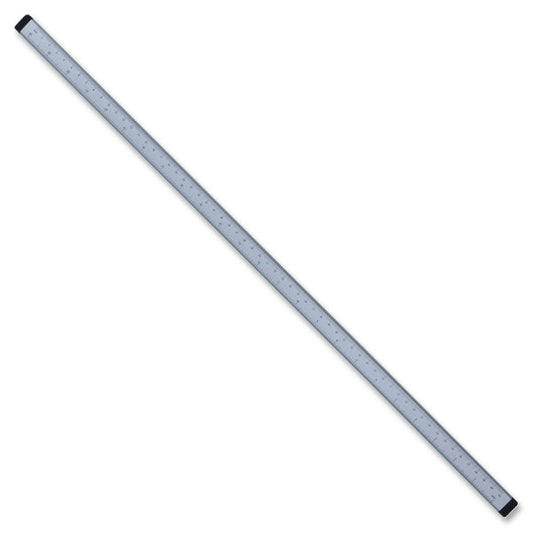 Lorell 36" Magnetic Strip Ruler 36" Length - 1/16 Graduations - Imperial, Metric Measuring System - 1 Each - Silver