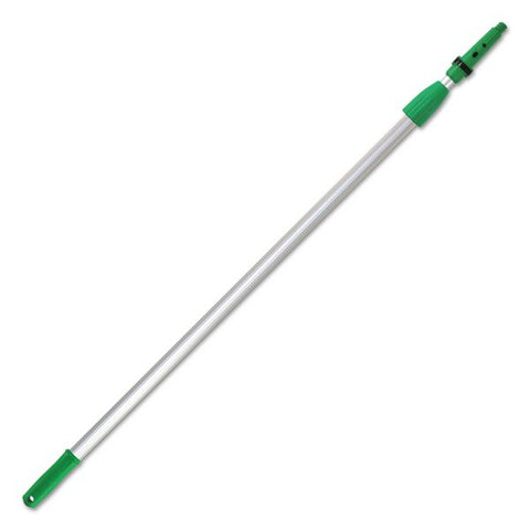 Unger Opti-Loc Extension Pole, 8 ft, Two Sections, Green/Silver