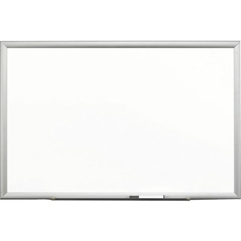 3M Porcelain Dry-Erase Board, Magnetic Porcelain Marker Board - Steel-Backed - 96" x 48" - 4 Dry-Erase Markers - Aluminum