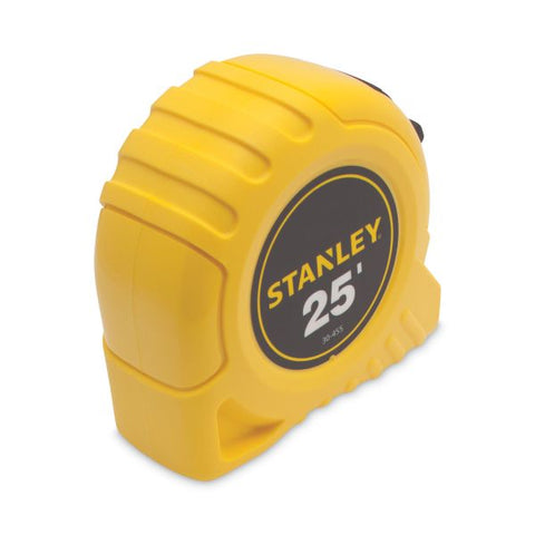 Stanley Bostitch Power Return Tape Measure, Plastic Case, 1" x 25ft, Yellow