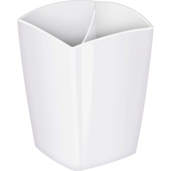 CEP Large Pencil Cup 3.8" x 3" x 3" x - Polystyrene - 1 Each - White