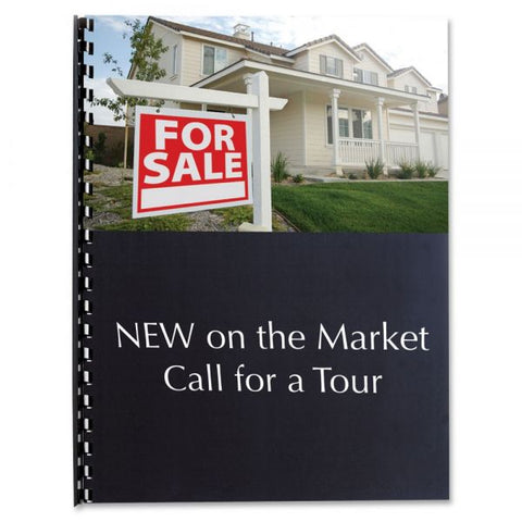 Fellowes Linen Presentation Binding Covers Letter Size - 8.5" x 11" - Black - Unpunched - Wood Pulp - 200/ Pack