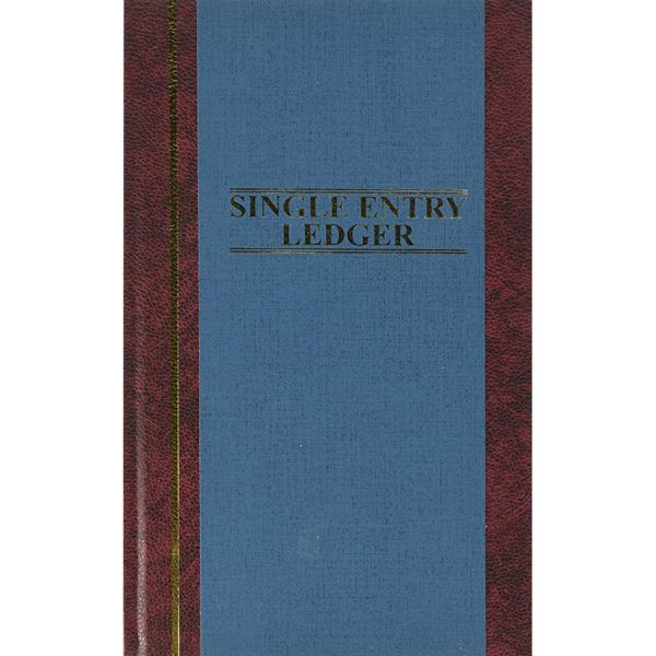 Wilson Jones S300 Account Journal 7 1/4" x 11 3/4" - 2 Columns - 33 Lines - 150 Sheets/ Book - Sewn Binding - Blue Cover - 1 Each