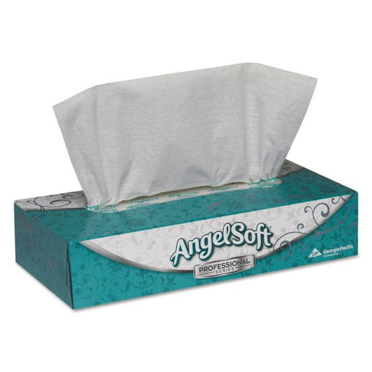 Georgia Pacific Professional Premium Facial Tissue, 2-Ply, White, Flat Box, 100 Sheets/Box