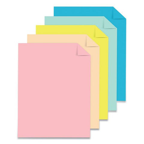 Astro Laser, Inkjet Copy & Multipurpose Paper - Bubble Gum, Lunar Blue, Merry Mint, Lift-off Lemon, Punchy Peach Letter - 8 1/2" x 11" - 24 lb Basis Weight - Smooth - 500 / Ream - Heavyweight, Acid-free, Lignin-free