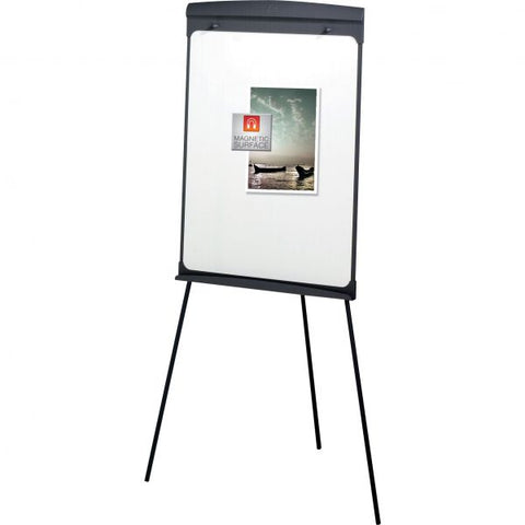 Quartet Magnetic Dry Erase Easel, 27 x 35, Graphite Surface, Graphite Plastic Frame