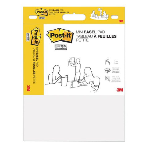 Post-it Easel Pads Super Sticky Vertical-Orientation Self-Stick Easel Pads, Unruled, 15 x 18, White, 20 Sheets, 2/Pack