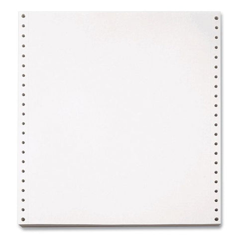 Willamette Blank Continuous Paper, 1-Part, 20 lb Bond Weight, 9.5 x 5.5, White, 5,400/Carton