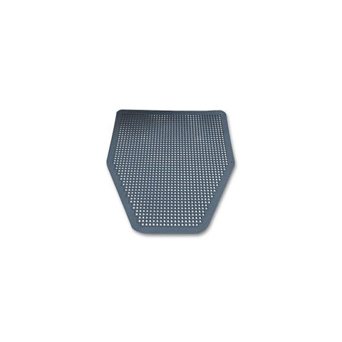 Impact Disposable Urinal Floor Mat 17.5" x 20.38" - Non-Slip - Green Apple Scent - Gray - 6/ Pack