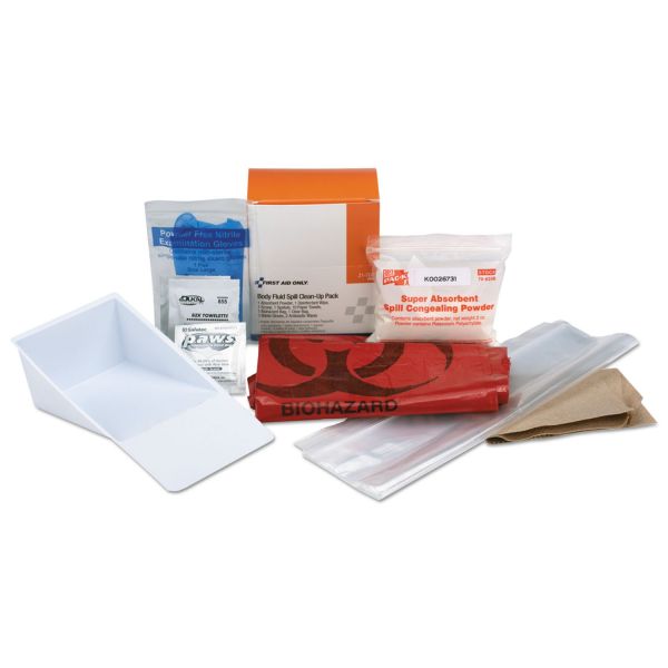 First Aid Only BBP Spill Cleanup Kit, 3.63 x 2.25 x 4.31