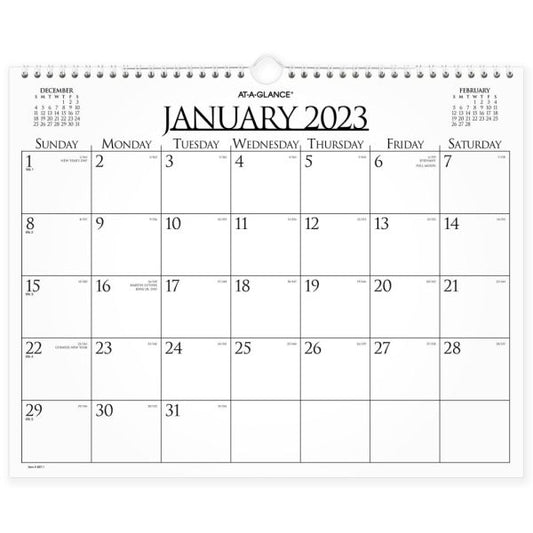 AT-A-GLANCE Business 2023 RY Monthly Wall Calendar, Medium, 15" x 12"