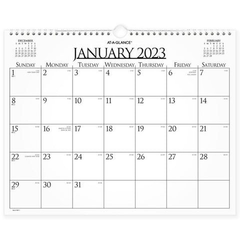 AT-A-GLANCE Business 2023 RY Monthly Wall Calendar, Medium, 15" x 12"