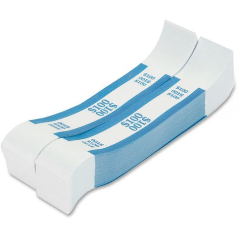 Pap-R Products Currency Straps, Blue, $100 in Dollar Bills, 1000 Bands/Pack