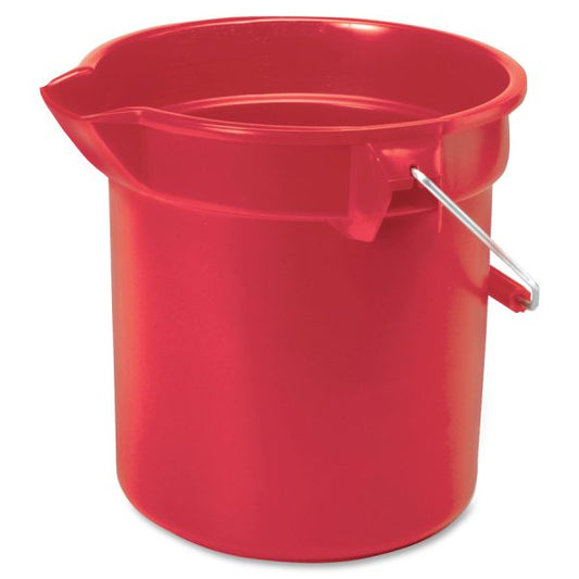 Rubbermaid Commercial Brute 14-quart Round Bucket 3.5 Gallon Capacity - Plastic - Red