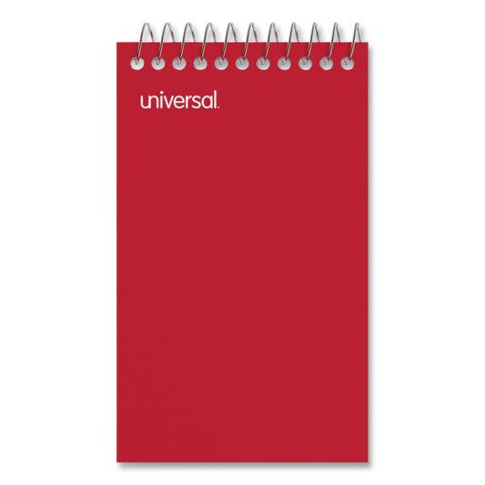 Universal Wirebound Memo Books, Narrow Rule, 5 x 3, Orange, 12 50 Sheet Pads/Pack