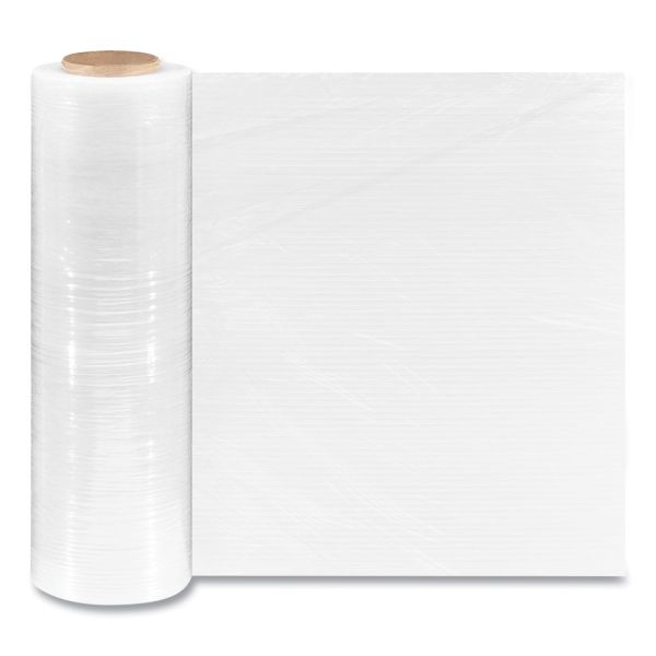 Coastwide Professional Extended Core Blown Stretch Wrap, 18" x 1,500 ft, 79-Gauge, Clear, 4/Carton