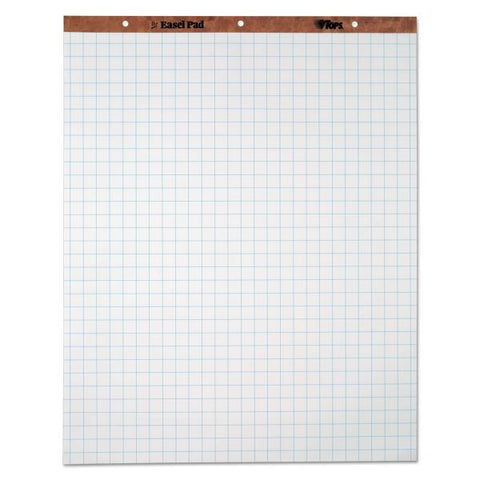 TOPS Easel Pads, Quadrille Rule (1 sq/in), 27 x 34, White, 50 Sheets, 4/Carton