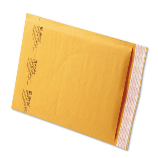 Sealed Air Jiffylite Self-Seal Bubble Mailer, #2, Barrier Bubble Air Cell Cushion, Self-Adhesive Closure, 8.5 x 12, Brown Kraft, 100/CT