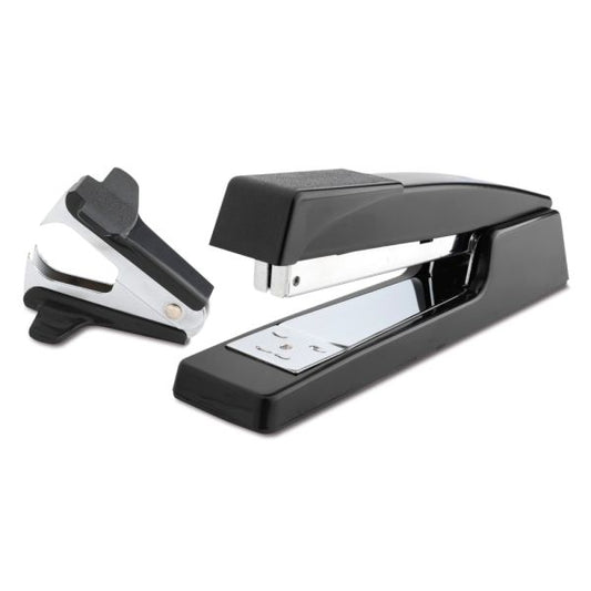 Premium Full-Strip Stapler Combo With Staples And Remover, Black