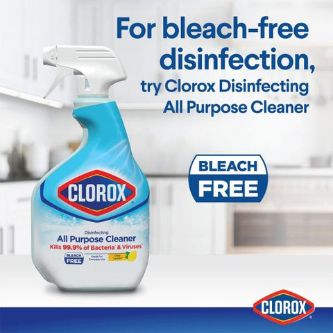 Clorox Clean-Up All Purpose Cleaner with Bleach Spray - 32 fl oz (1 quart) - Rain Clean Scent - 9 / Carton - Multi