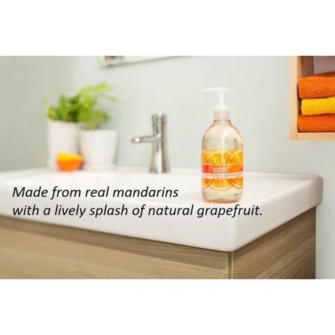 Seventh Generation Natural Hand Wash, Mandarin Orange and Grapefruit, 12 oz Pump Bottle