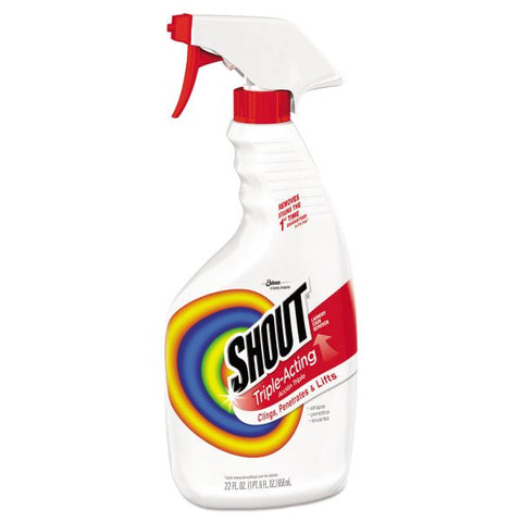 Shout Laundry Stain Treatment, 22 oz Spray Bottle, 8/Carton Concentrate - 1 Each - Clear