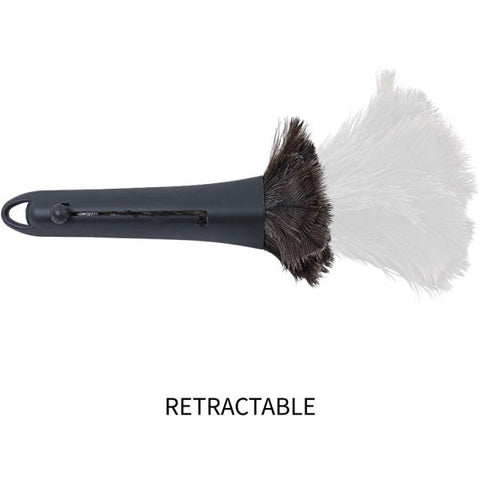 Genuine Joe GJO90218, Retractable Feather Duster, 1 Each, Brown Plastic/ Ostrich Feathers - Brown