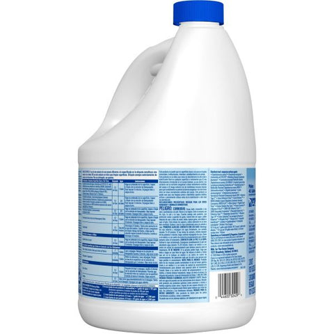 Clorox Germicidal Bleach Concentrate Liquid - 121 fl oz (3.8 quart) - Regular Scent - 3 / Carton - White