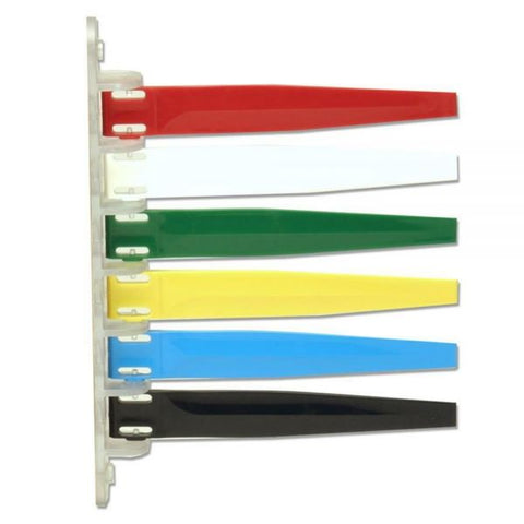 Unimed Status Flags, 6 Flags, Assorted Colors