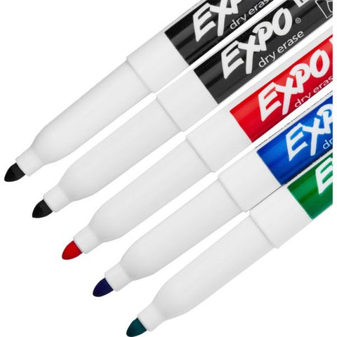 EXPO Dry Erase Marker, Eraser and Cleaner Kit, Fine, 5 Assorted, 1 set