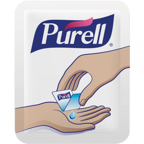 Purell Singles Advanced Hand Sanitizer Individual Single-Use Packets, 1.2 mL, Case Of 2,000 Packets