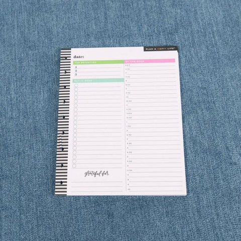 Happy Planner Classic Filler Paper, 40 Sheets, 7" x 9-1/4", Daily